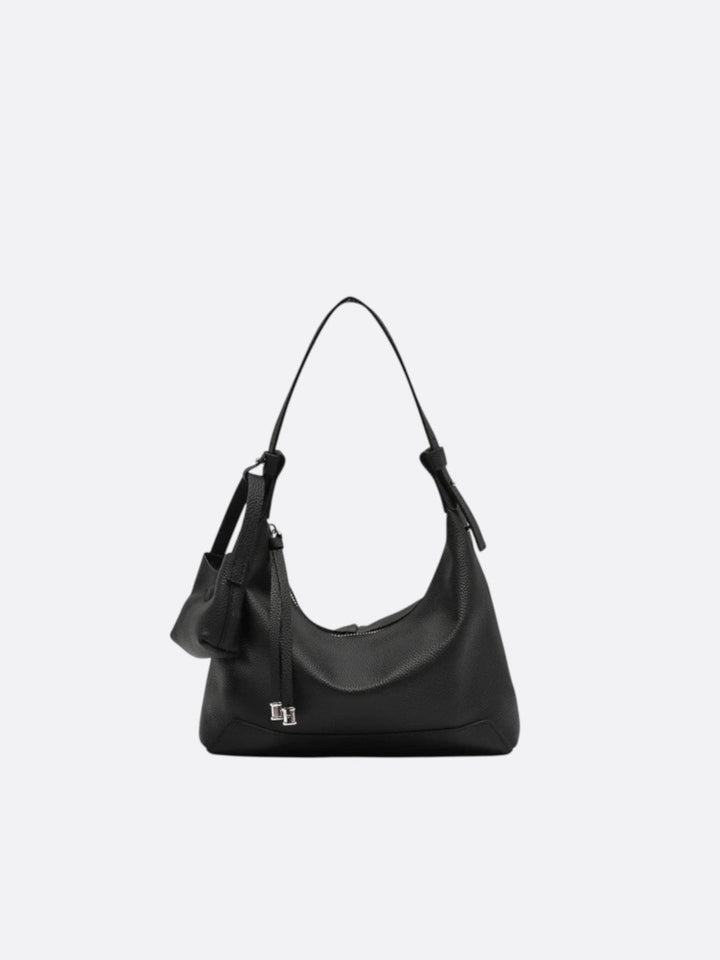 Sac hobo cuir noir