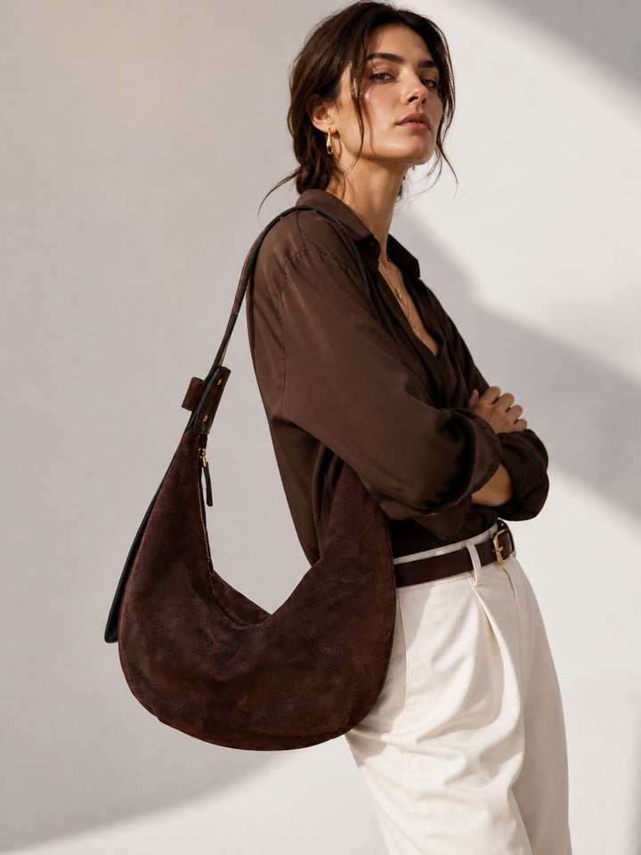 Sac hobo daim