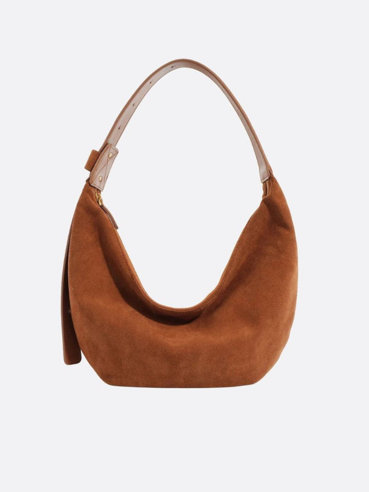 Sac hobo daim camel