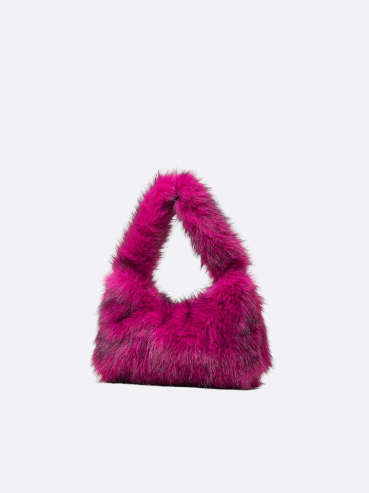 Sac fourrure rose