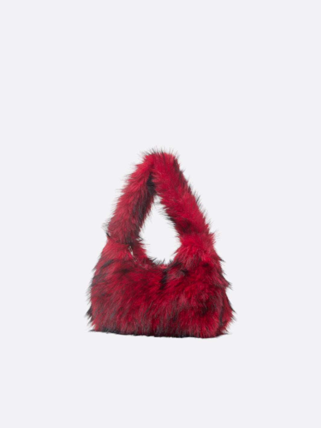 Sac fourrure rouge
