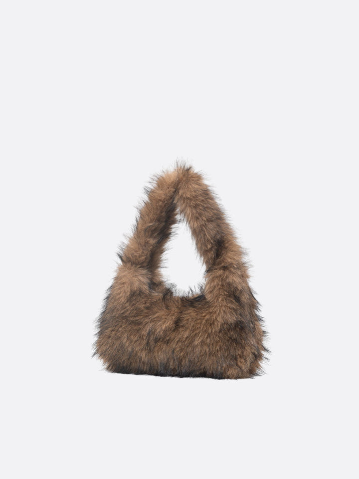 Sac fourrure marron