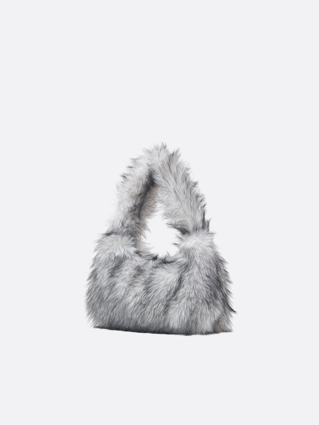 Sac fourrure noir et blanc