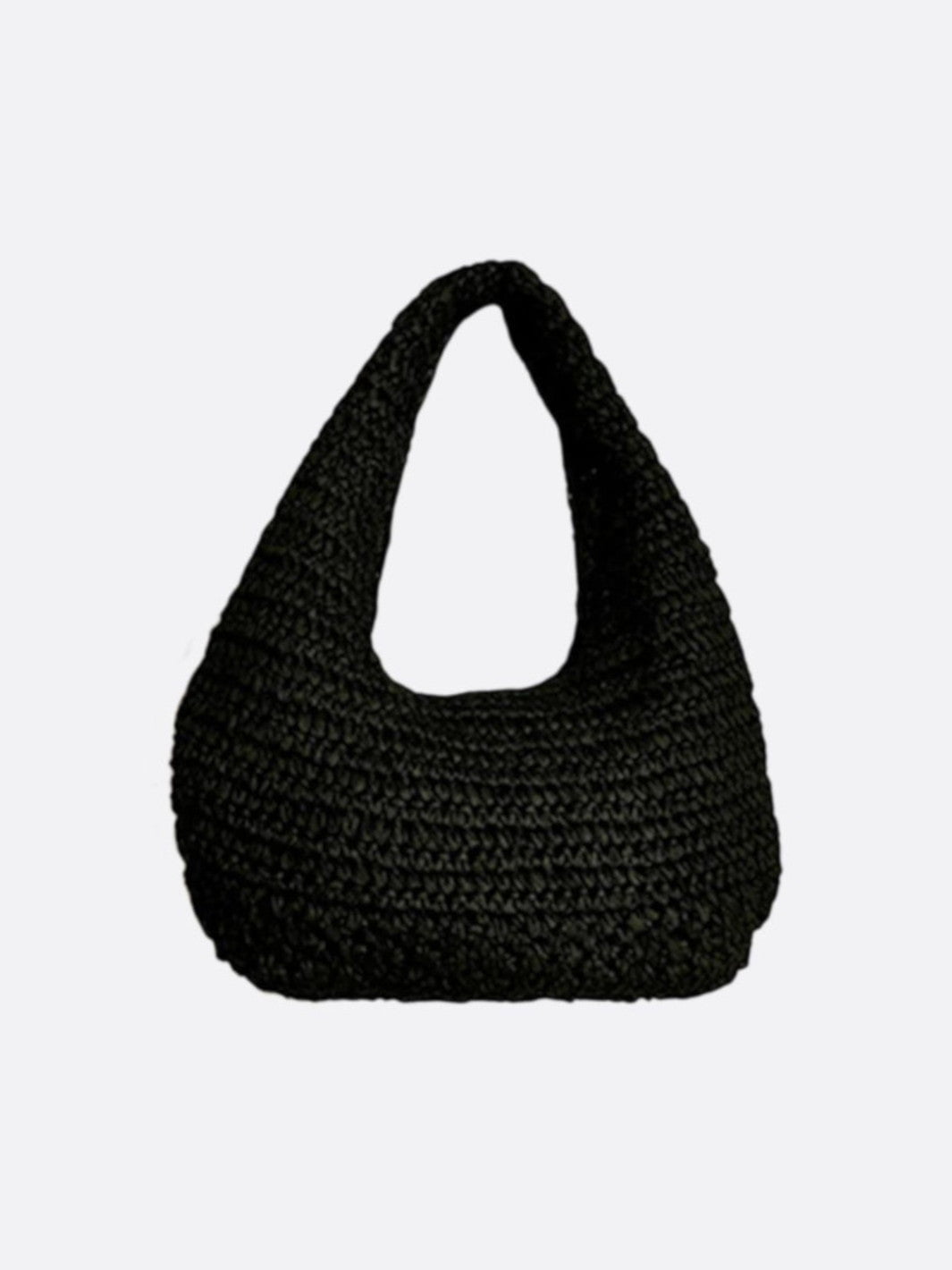 sac paille noir