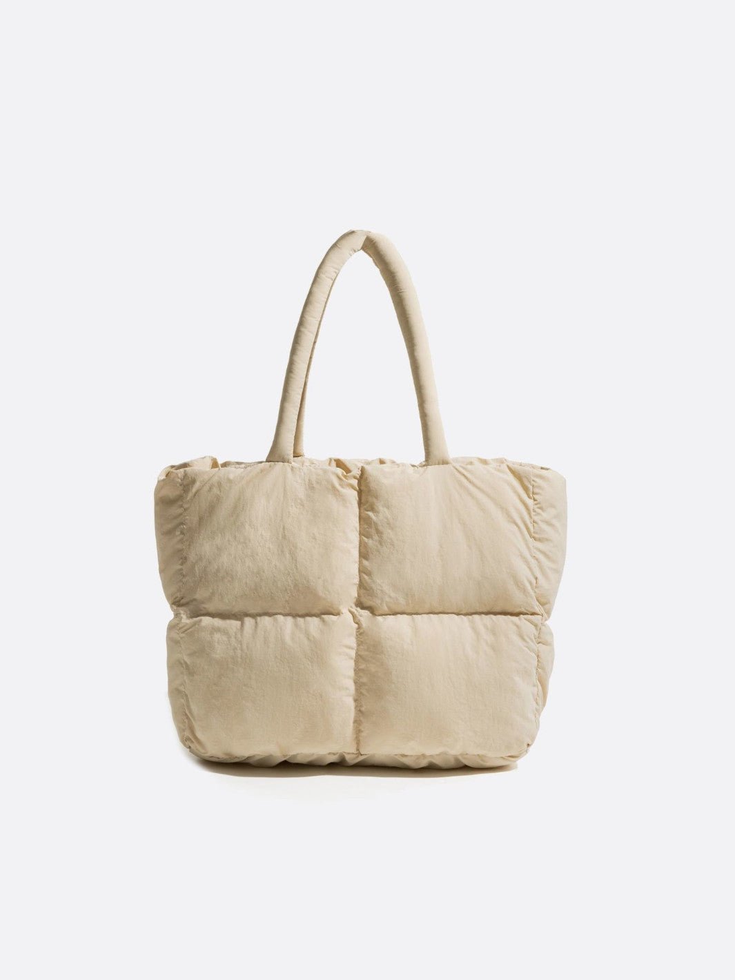 Sac matelassé nylon beige