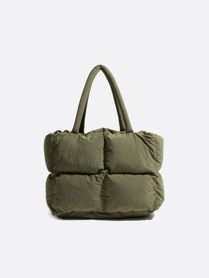 Sac matelassé nylon vert