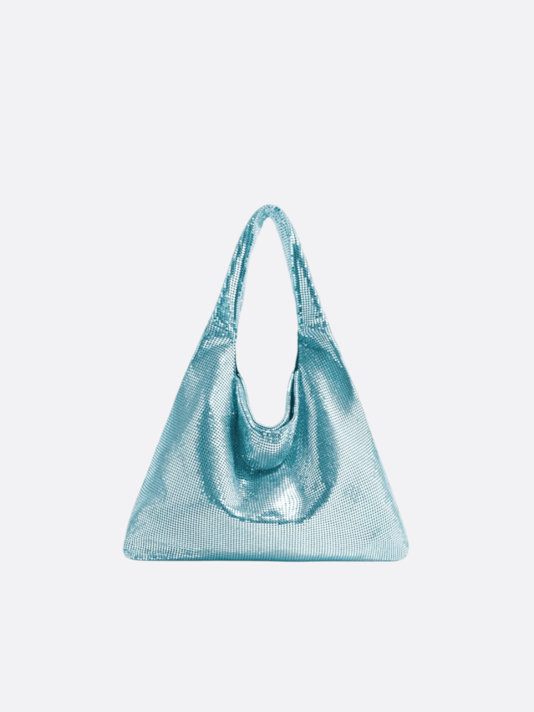 Sac bleu ciel métallisé