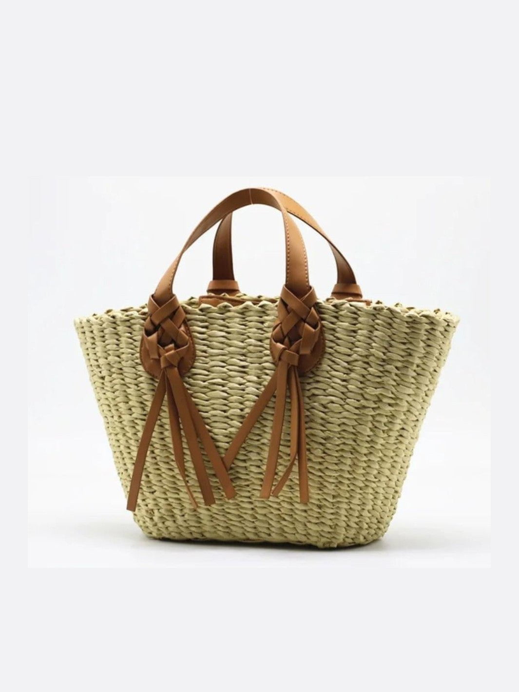 sac osier et cuir femme