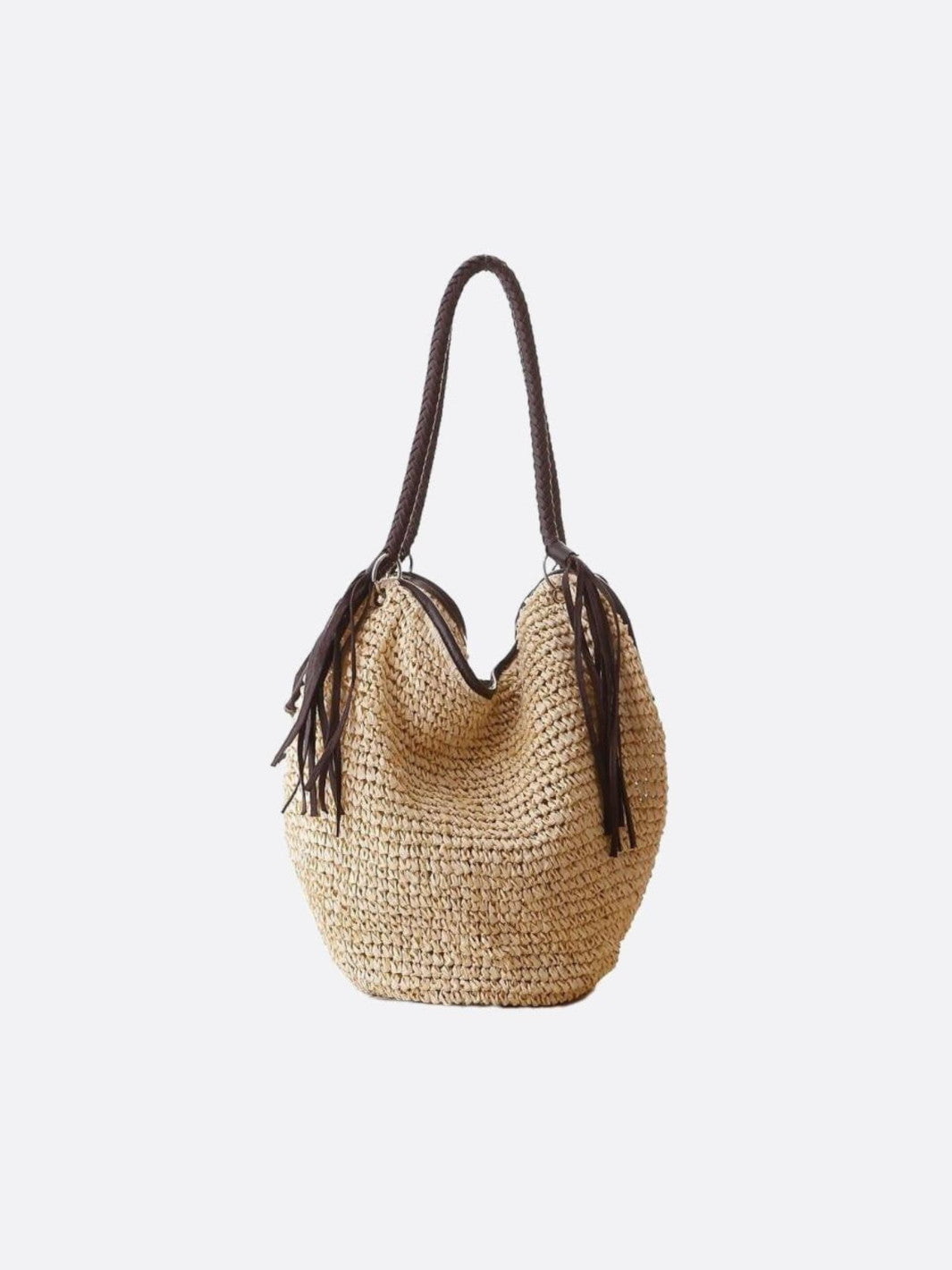 Sac paille beige