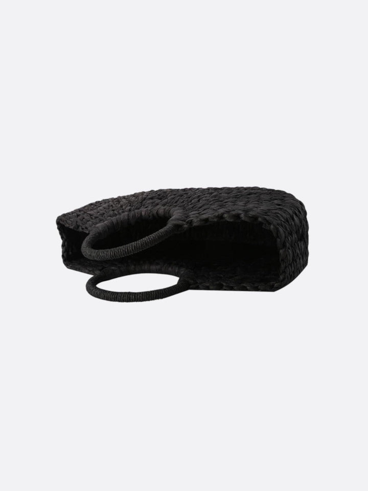 Sac panier en osier noir <br>Nysa