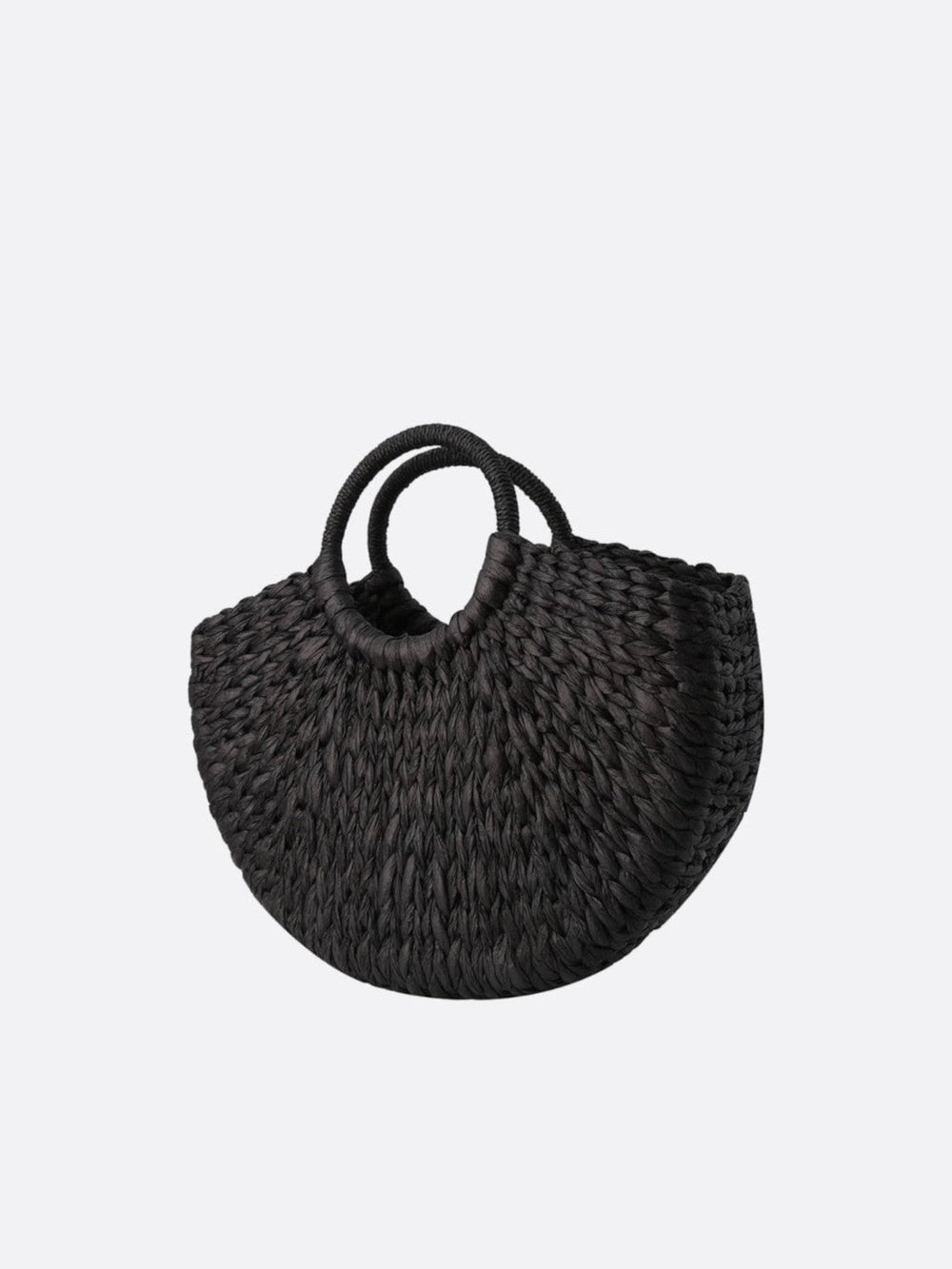 Sac panier osier noir
