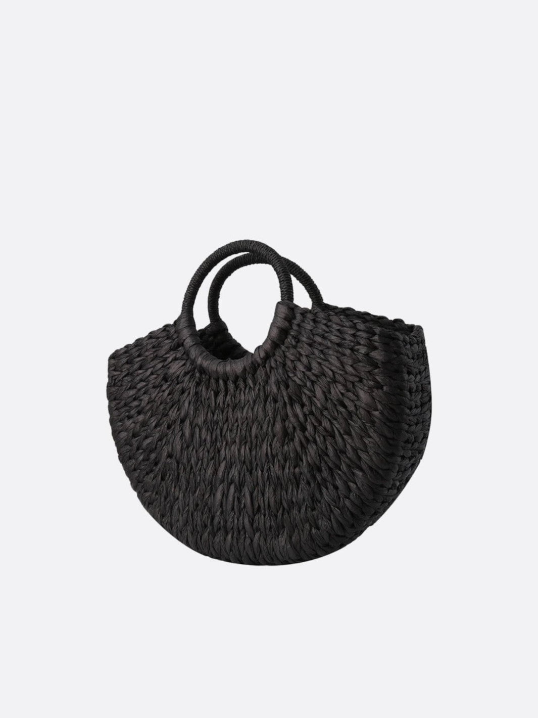 Sac panier osier noir