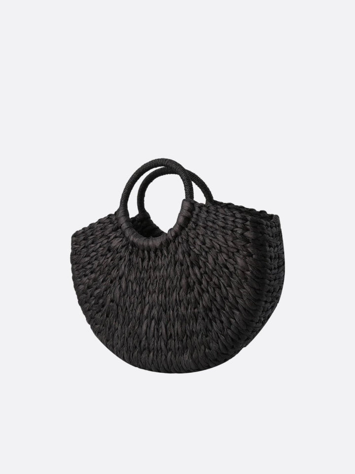 Sac panier osier noir