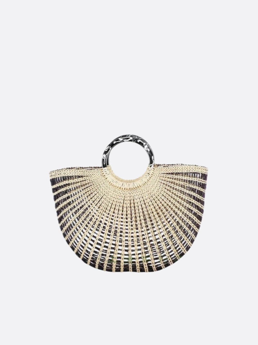 Sac panier noir et blanc