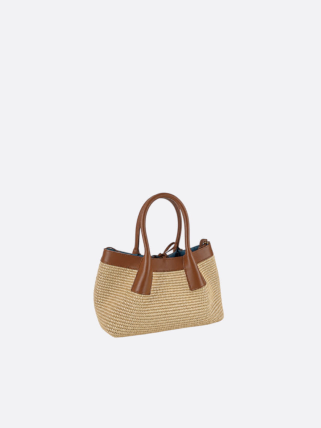 sac raphia et cuir