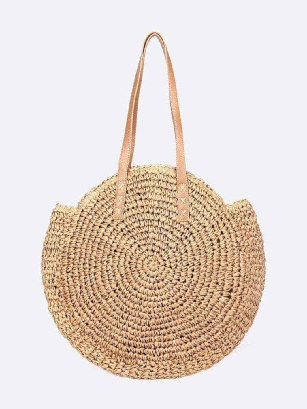 Sac paille couleur beige