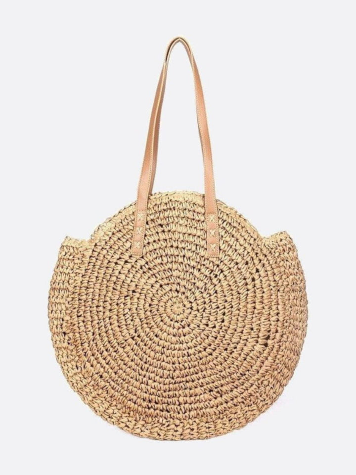 Sac paille couleur beige