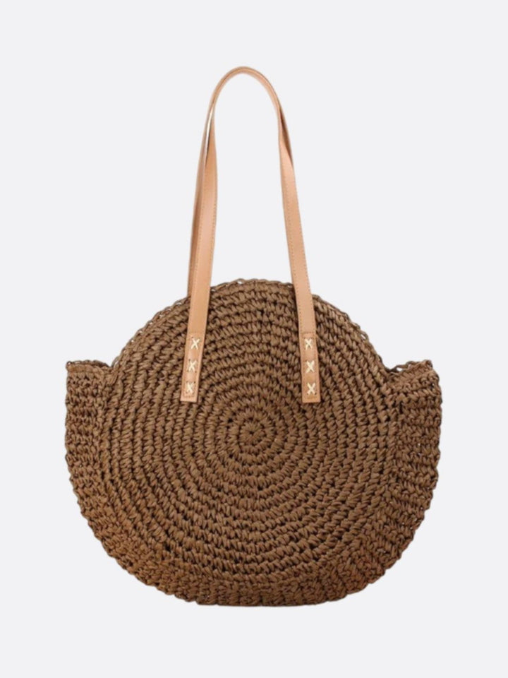 sac paille couleur marron
