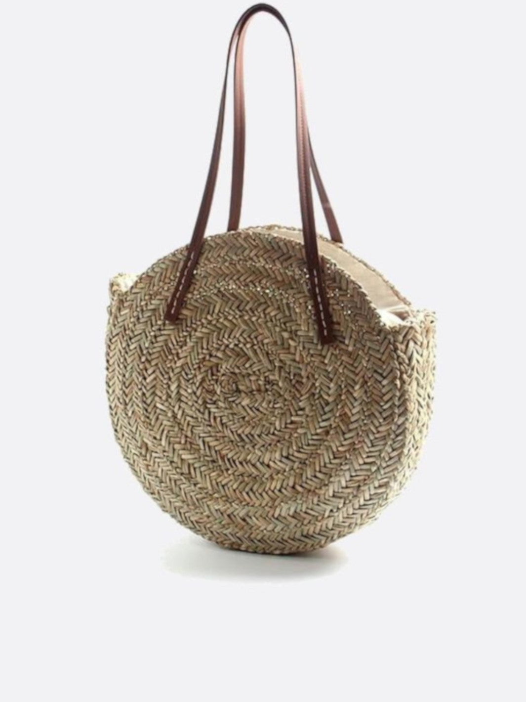 sac osier rond femme