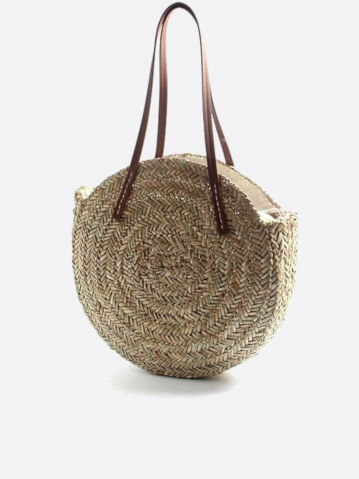 sac osier rond femme