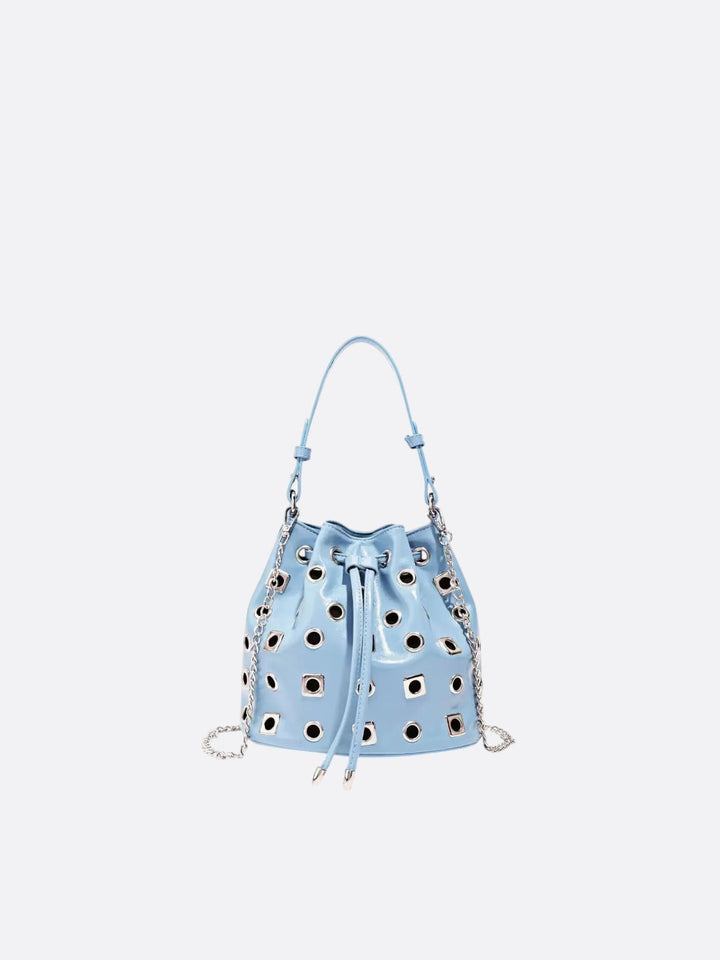Sac seau œillet bleu ciel