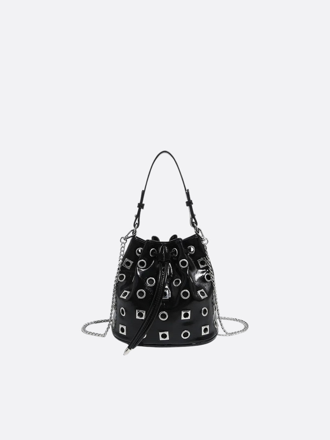 Sac seau œillet noir