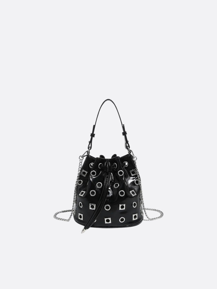 Sac seau œillet noir