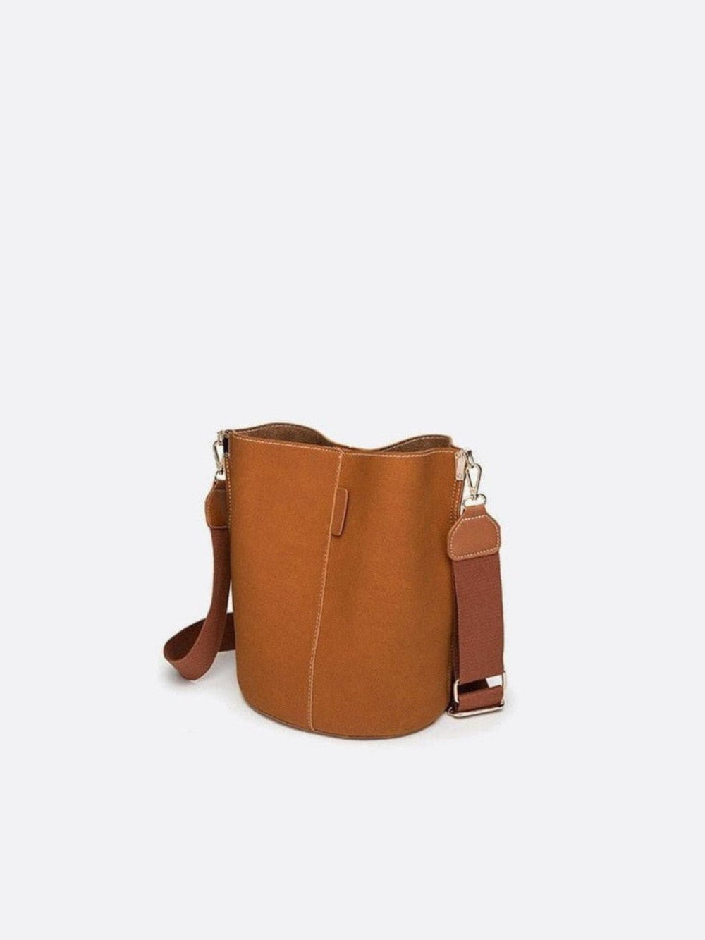 Sac seau cuir brossé