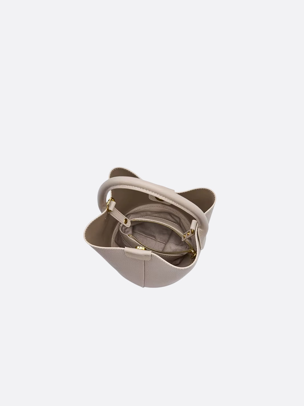 Sac seau en cuir grainé <br>Dune