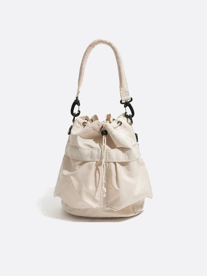 Sac seau nylon blanc