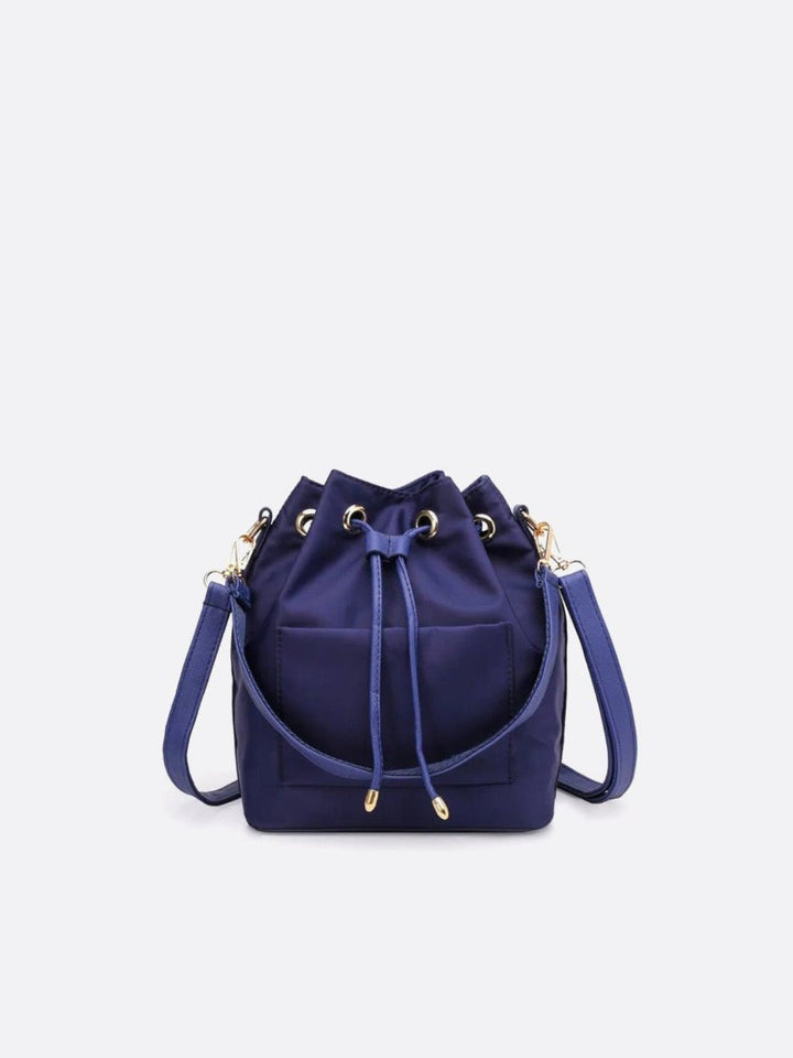 Sac seau toile bleu foncé