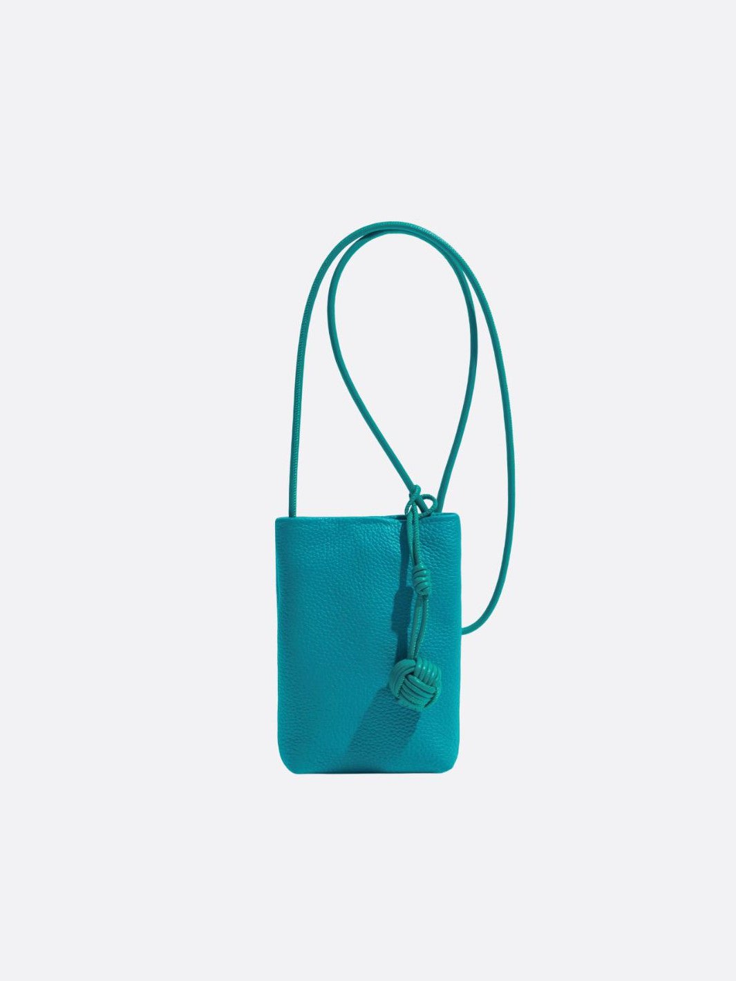 sac téléphone cuir bleu ciel