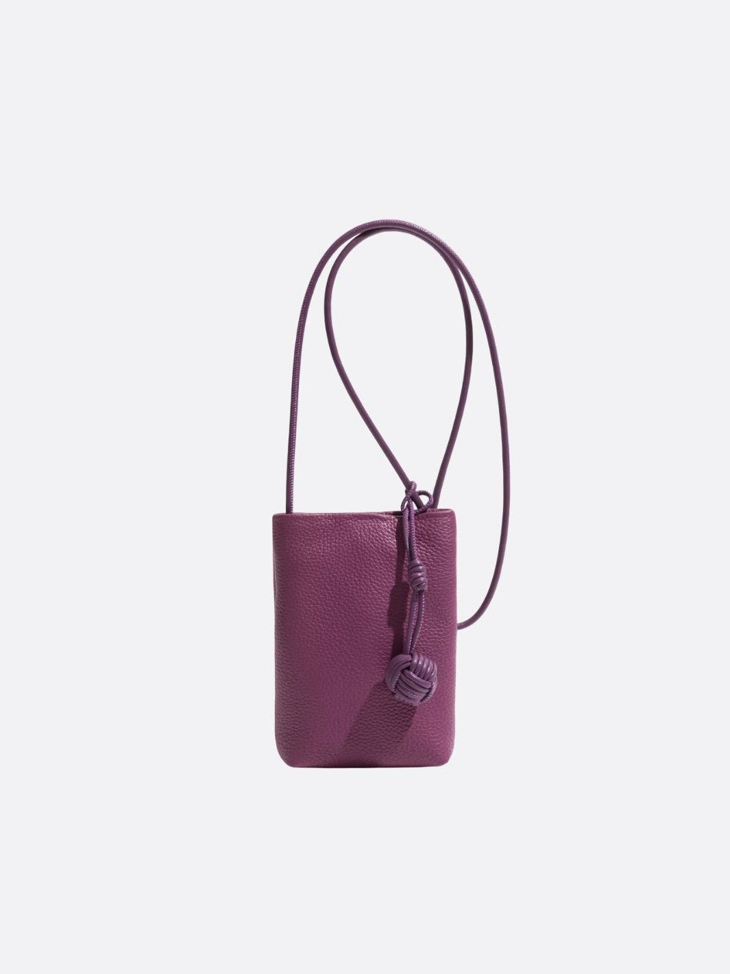 sac téléphone cuir pourpre