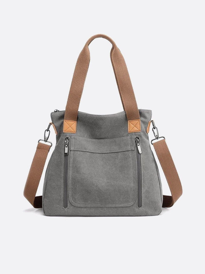 sac toile gris