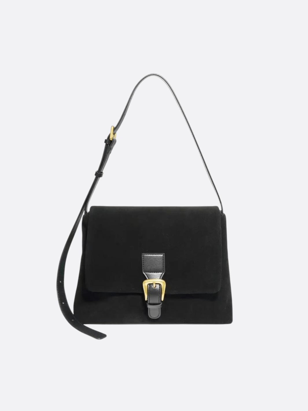 Sac trapèze bandoulière noir