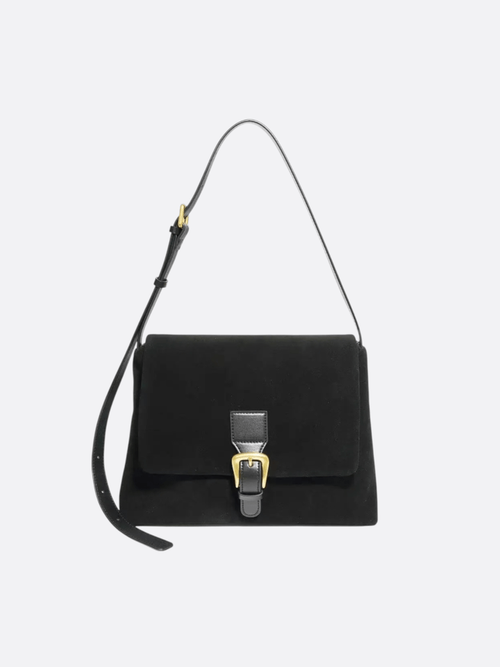 Sac trapèze bandoulière noir