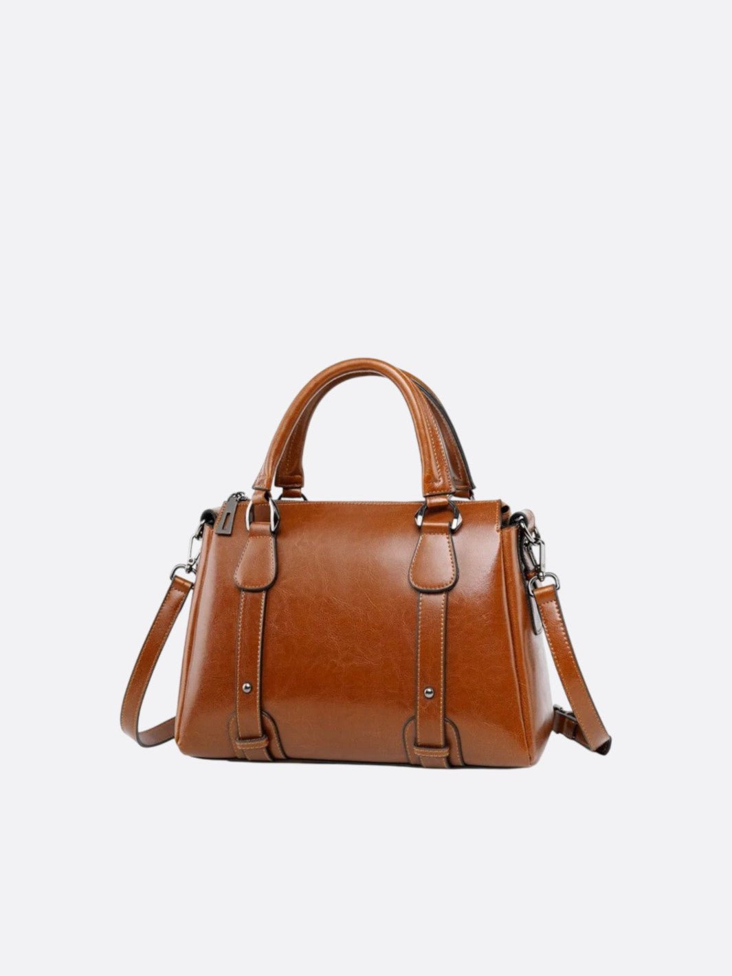 sac vintage cuir camel