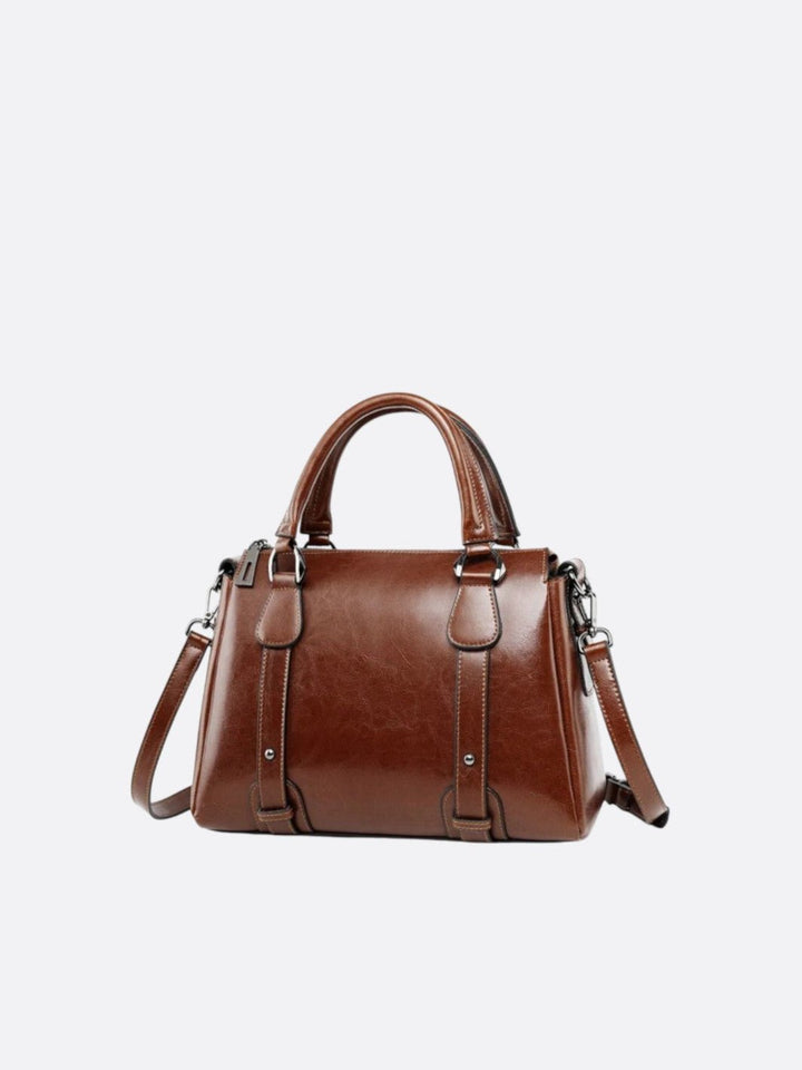 sac vintage cuir marron