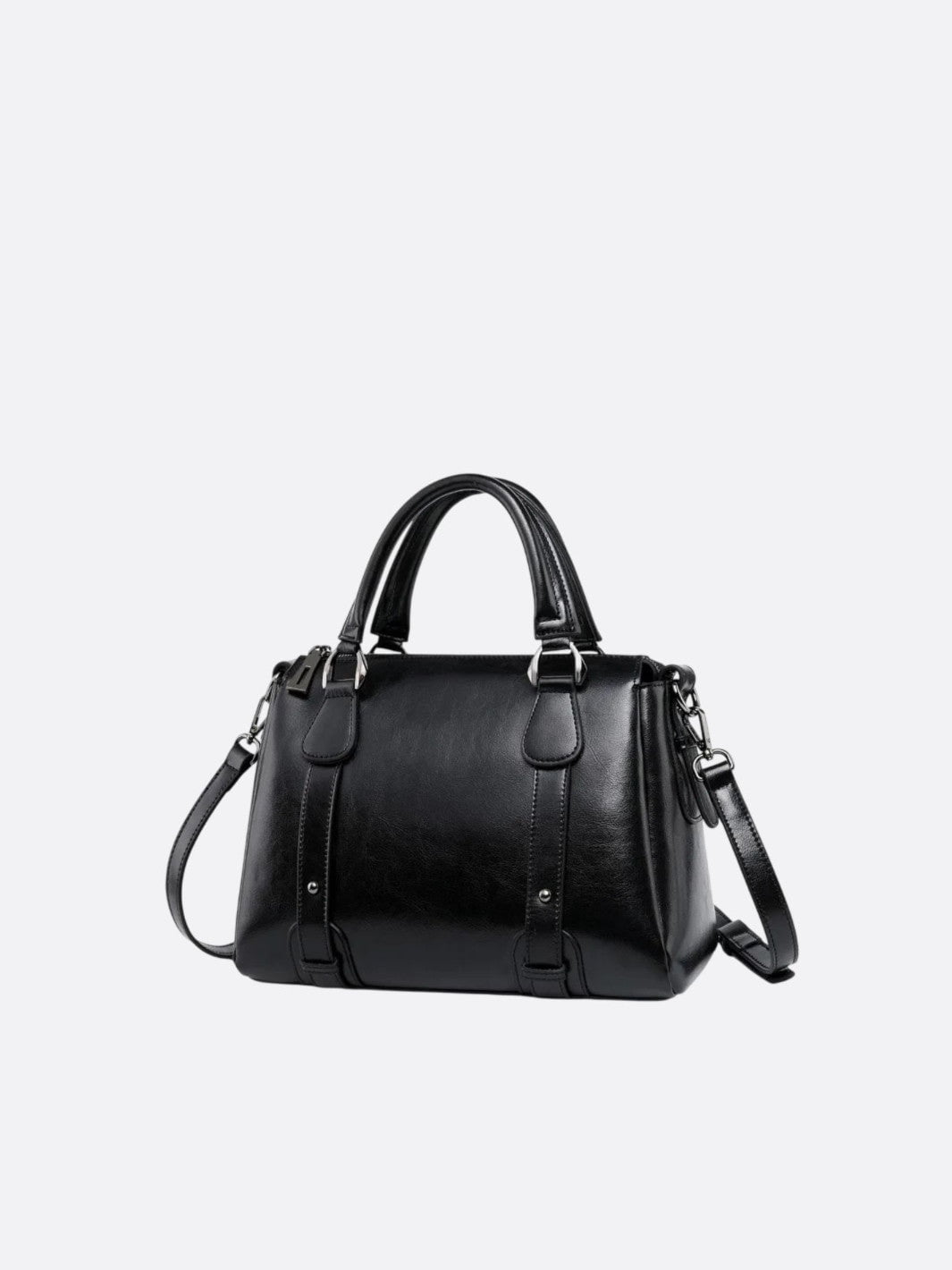 sac vintage cuir noir