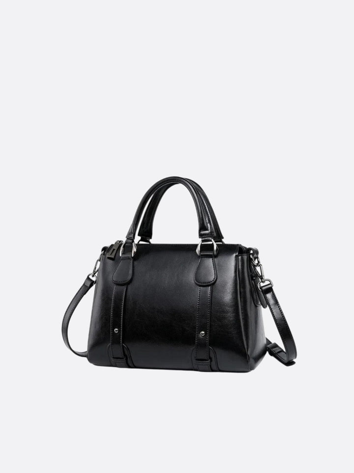 sac vintage cuir noir