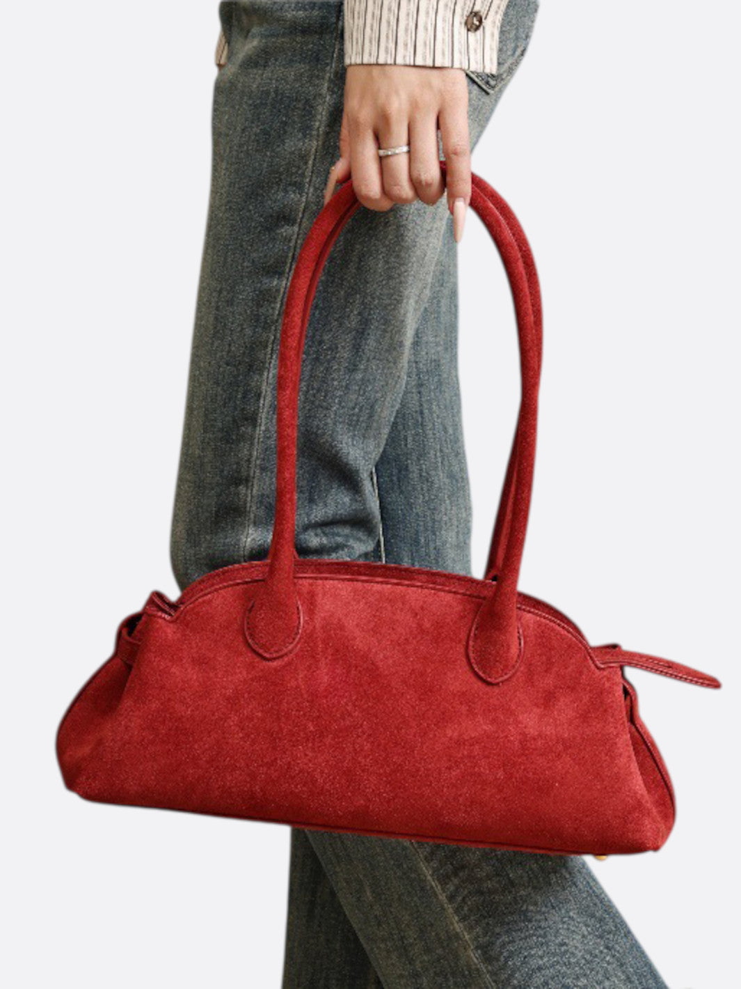 Sac daim rouge