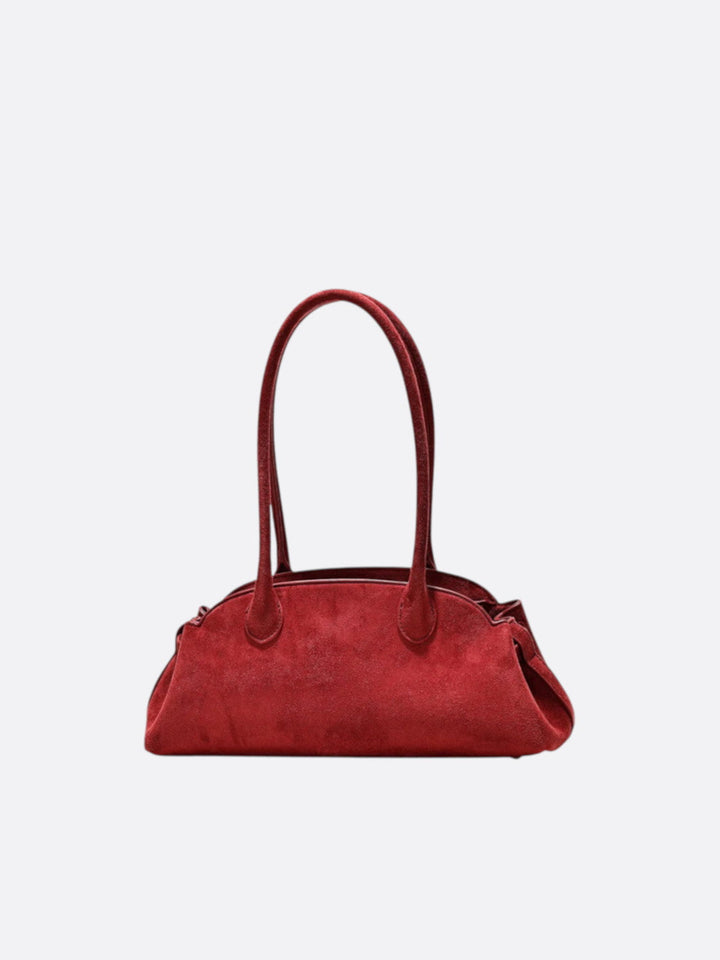 Sac vintage daim rouge