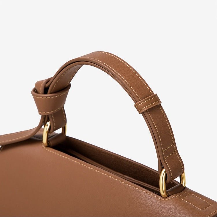 Trapeze leather handbag 