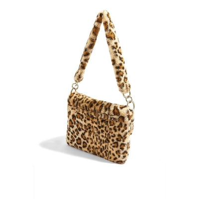 sac bandoulière femme léopard fourrure