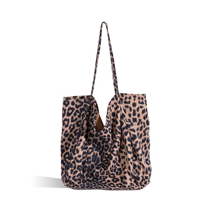 sac cabas léopard en toile