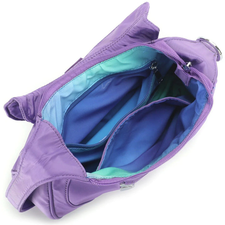 sac hobo nylon avec fermeture éclair